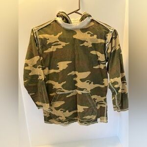 Pullover Hoodie, Youth M, Camo Print by Plugg